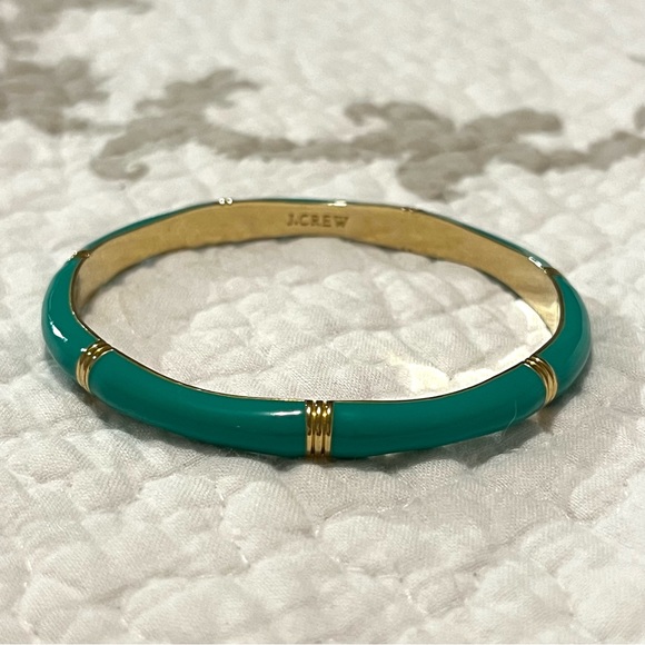 J. Crew turquoise & gold bracelet bangle - Picture 8 of 10